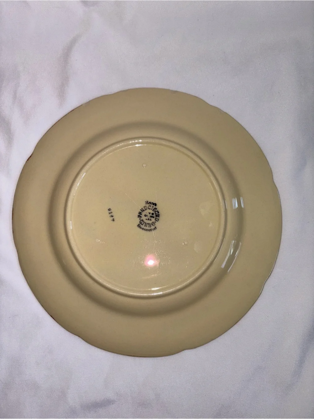 Franciscan Vintage Apple Dinner Plates Set of 4 Hand Painted 10” USA - As Is